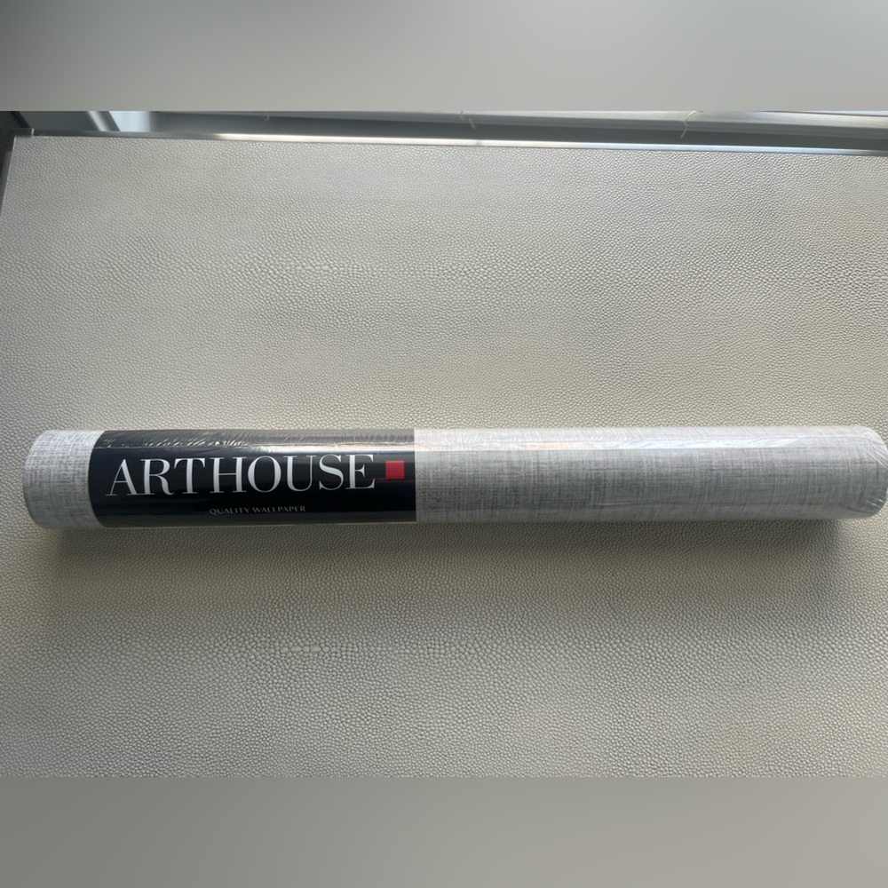 ARTHOUSE Light Gray Textured Wallpaper | 1 Roll | Accent Wall or DIY Projects